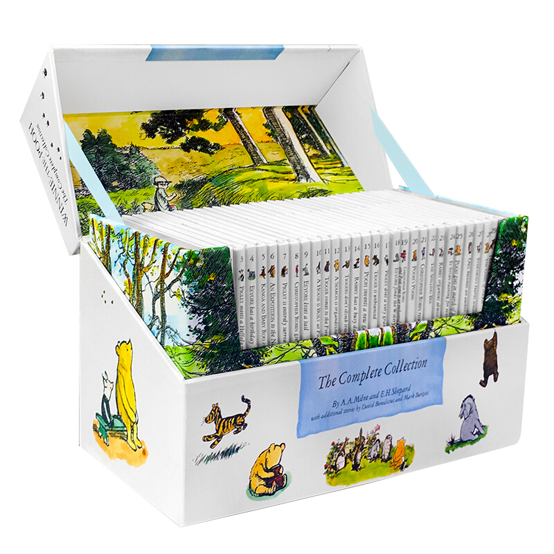[正版]小熊维尼/维尼熊30册全集 精装套装 英文原版 Winnie-the-Pooh 桥梁章节书 影视原著 经典高清大图