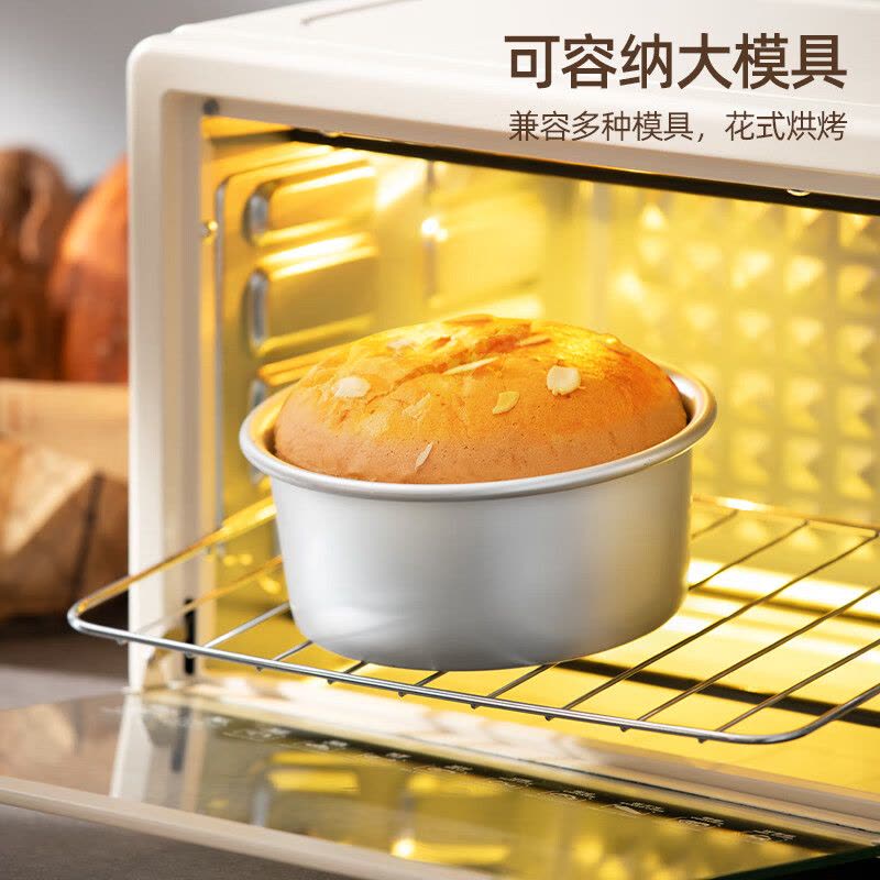 龙的(Longde)LD-KX201A家用多功能电烤箱20升大容量高硼硅玻璃门双层发热管上下管独立控温三旋钮简单易操作图片