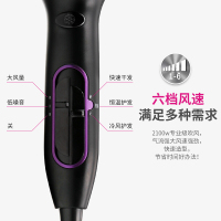 飞利浦(Philips) 电吹风机家用恒温养护发速干2100w大功率冷热风易于造型理发廊店专用吹风机筒 HP8230黑色