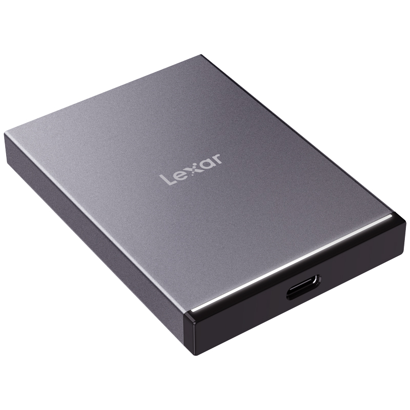 雷克沙(Lexar)1TB 移动固态硬盘 PSSD SL210 USB3.1 Type-c 移动硬盘 金属 灯带指示
