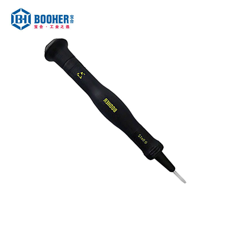 宝合(BOOHER)防静电陶瓷头一字精密螺丝批0.9x12MM YX