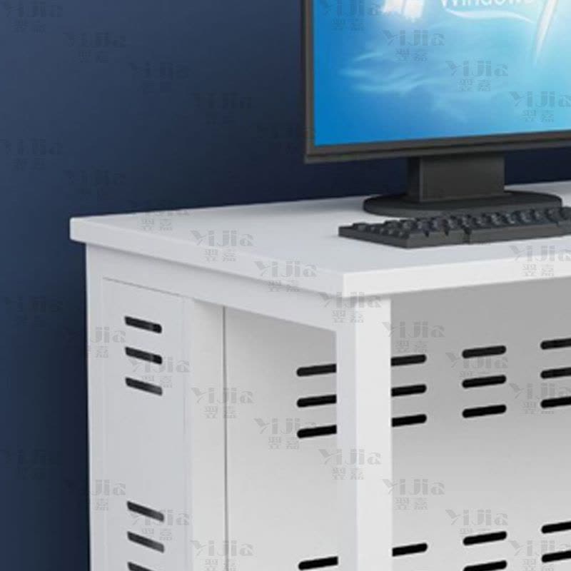 翌嘉 钢架电脑桌培训桌机房电脑桌学习桌课桌 双人位R款图片