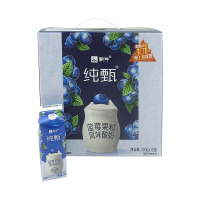 蒙牛 纯甄 巴氏热处理风味酸奶 蓝莓果粒风味酸奶 200g*10 营养早餐酸奶 礼盒装休闲办公室饮品