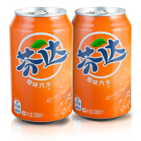 芬达 碳酸饮料 橙味汽水 330ml