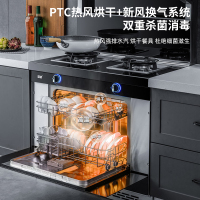 欧诚集成一体灶 彩屏烟机洗碗机集成灶一体灶具 家用抽油烟机燃气灶具刷碗机10套装L16智能彩屏集成灶洗碗机