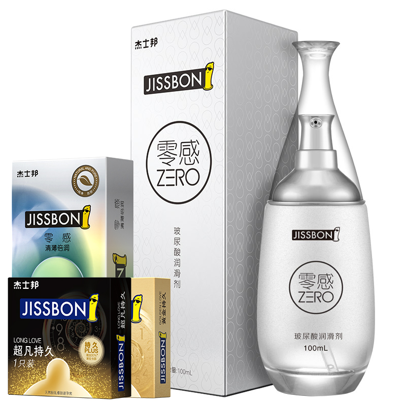 杰士邦零感玻尿酸润滑剂100ml房事夫妻用品男女用成人情趣水溶性温和