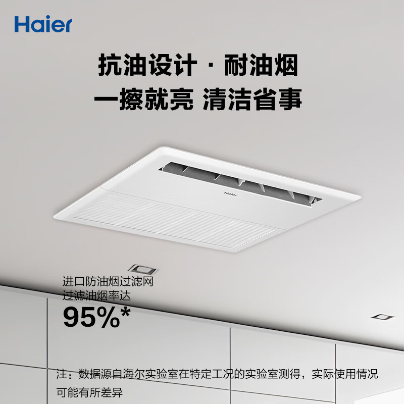 海尔(Haier)厨房空调 中央空调风管机一拖一1.5匹全直流变频家用嵌入式集成冷暖KFR-32NW/01FAA22S