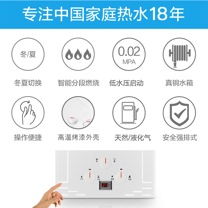 韩宝(HANBAO) 6L全铜水箱强排煤气热水器 燃气热水器DSY01天然气(用户自行安 装)