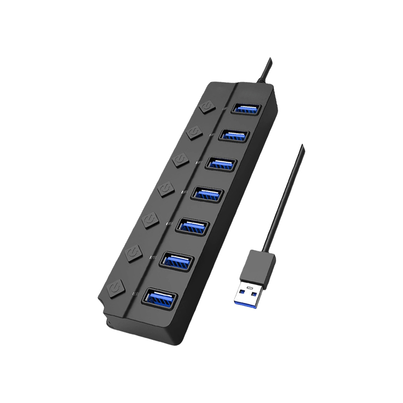 星邦格XBG1059 7口USB集线器(计价单位:个)黑色高清大图