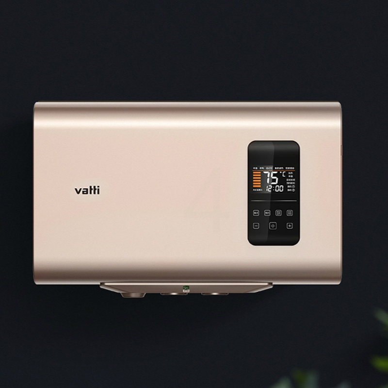 Vatti/华帝 30L电热水器家用卫生间速热扁桶储水式纤薄 金色30L