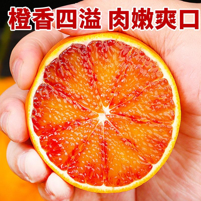 [熊猫鸟]塔罗科血橙 净重3斤装 果王 单果75mm+红心肉橙子 新鲜水果 新鲜孕妇 水果橙子高清大图