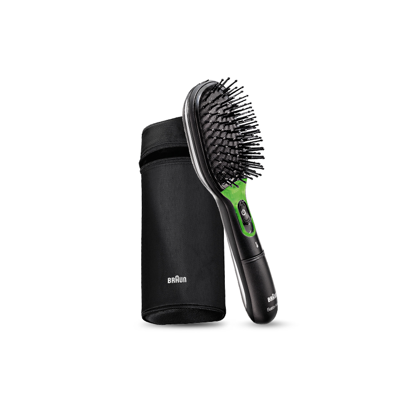 博朗(BRAUN)炫发负离子发梳BR730 便携直卷两用 离子梳