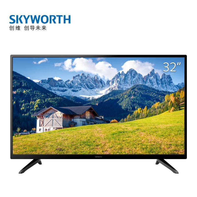 新品skyworth 创维32吋高清led液晶平板电视机电视企业价精美外观设计多处细节人性化设计报价 参数 图片 视频 怎么样 问答 苏宁易购