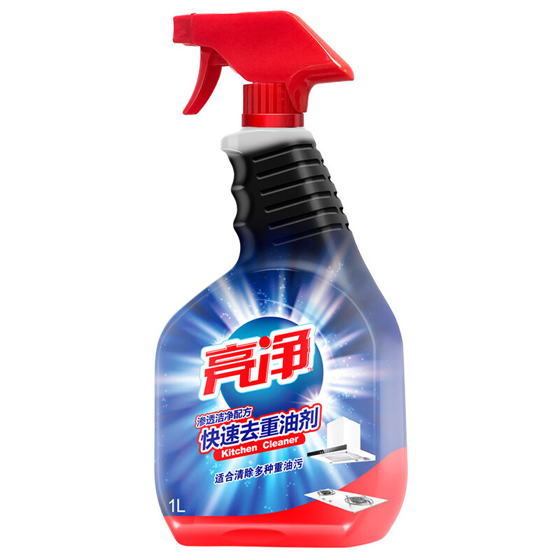 威露士亮净 厨房去重油剂(氧漂抗菌) 1L 油烟机清洁剂高清大图