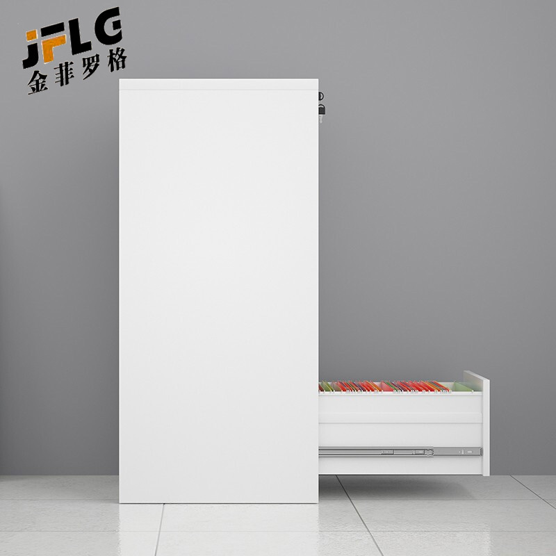 苏宁 金菲罗格 办公家具 档案资料文件挂捞柜 黑拉手四斗卡箱高清大图