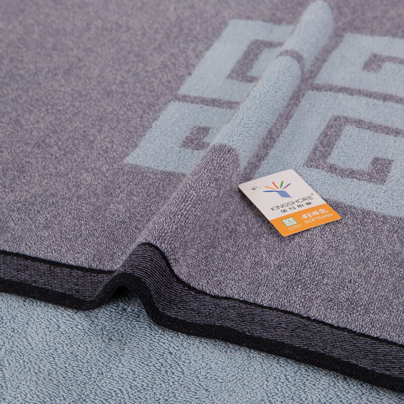 金号 纯棉毛巾浴巾礼盒 加厚浴巾套装 毛巾*1 浴巾*1 方巾*1 礼盒装(灰)高清大图