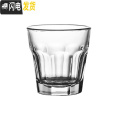 三维工匠钢化玻璃杯威士忌酒杯洋酒杯酒吧ktv专用杯子八角杯喝酒啤酒杯 钢化款-12个装100ml