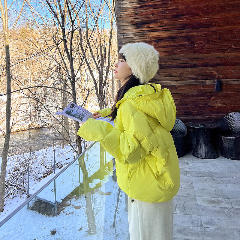 羽绒棉衣棉服女外套2023年秋冬季新款短款面包服港风学生胖MM棉袄高清大图