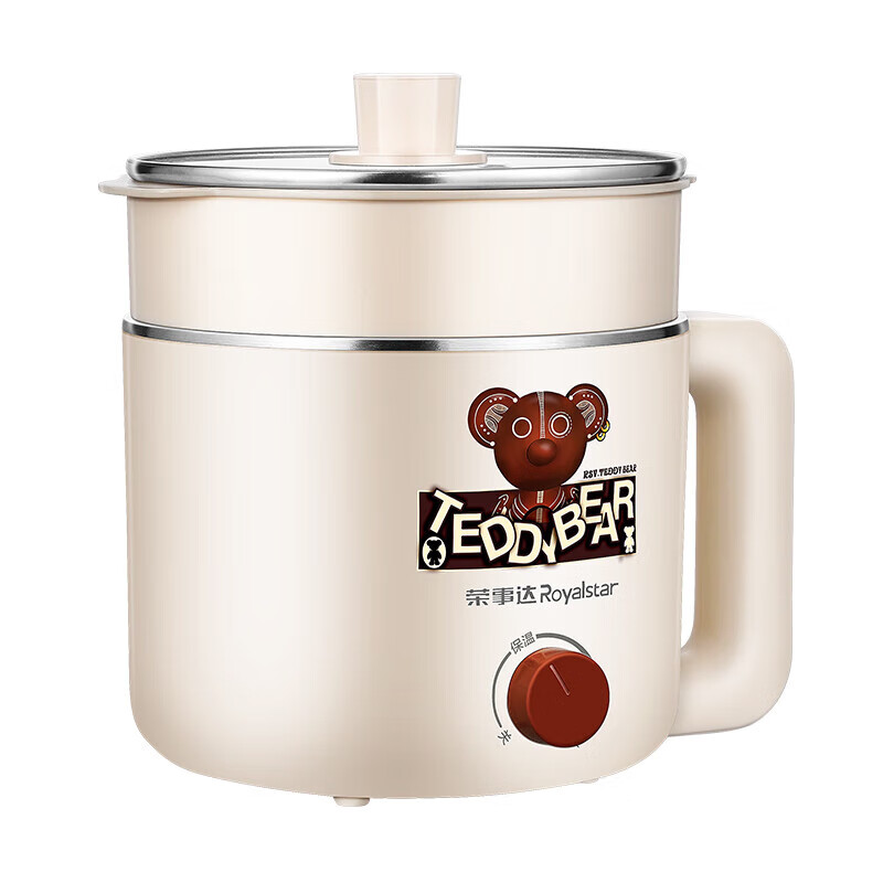 荣事达(Royalstar)RHG-MN15PJ多用途电煮锅家用学生小电锅电火锅 蒸煮一体蒸屉电蒸锅不锈钢高清大图