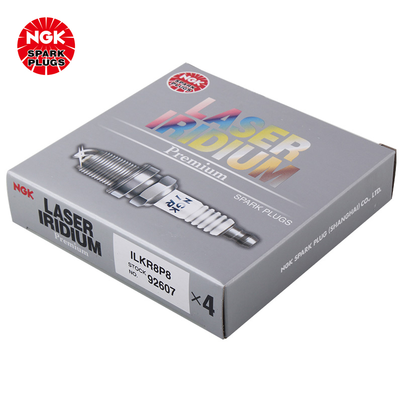 NGK 铱铂金火花塞 ILKR8P8 92607 四支装 广汽传祺GA61.5T/GA82.0T/GS4 1.3T1.5
