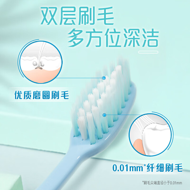 好来 柔丝纤洁牙刷BC5R单只装高清大图