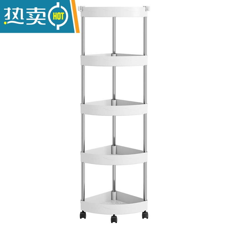 敬平小推车置物架卫生间落地移动浴室角架床头零食玩具储物厨房收纳架高清大图