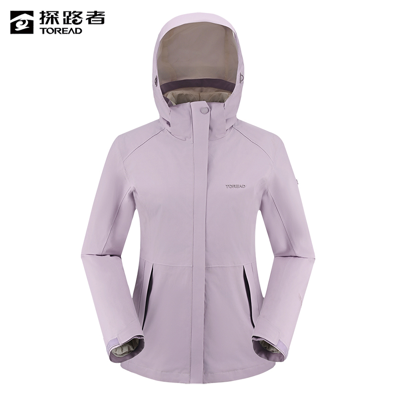 探路者 女式套羽绒冲锋衣 TAWWAM92520/件高清大图