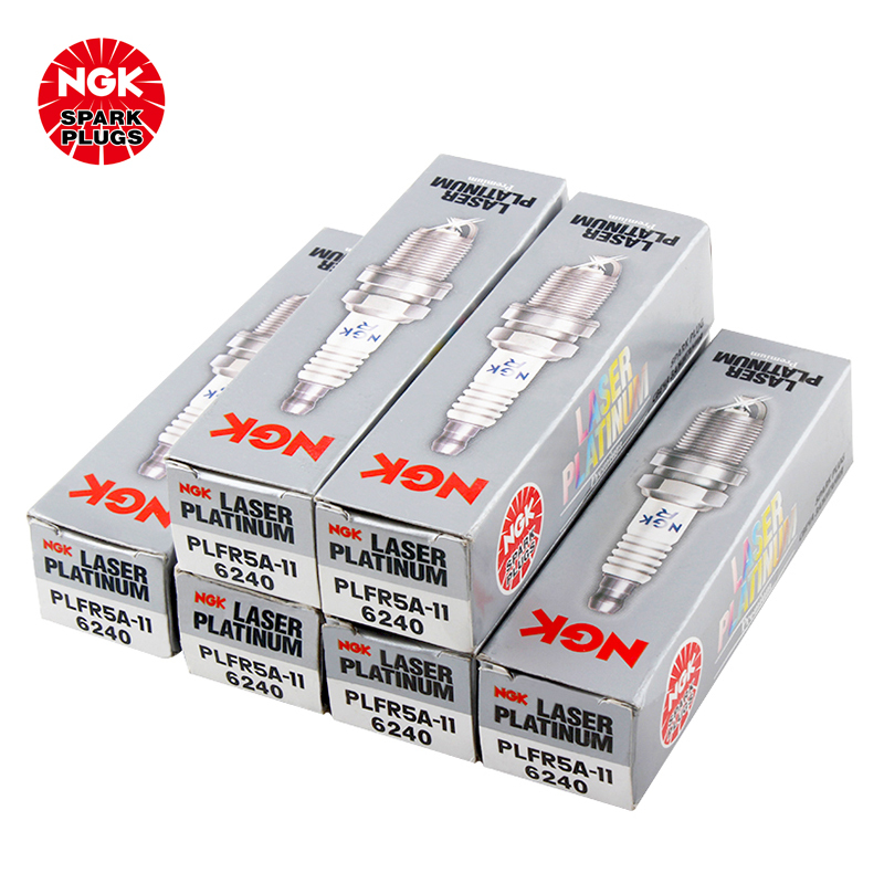 NGK 双铂金火花塞 PLFR5A-11 6240 六支装 天籁/C5/风雅