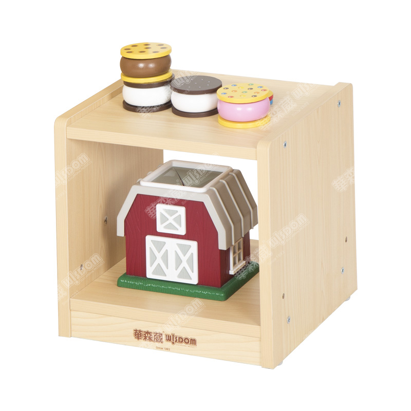 华森葳儿童家具 单格立式中空柜 高直立图书柜 图书柜高清大图