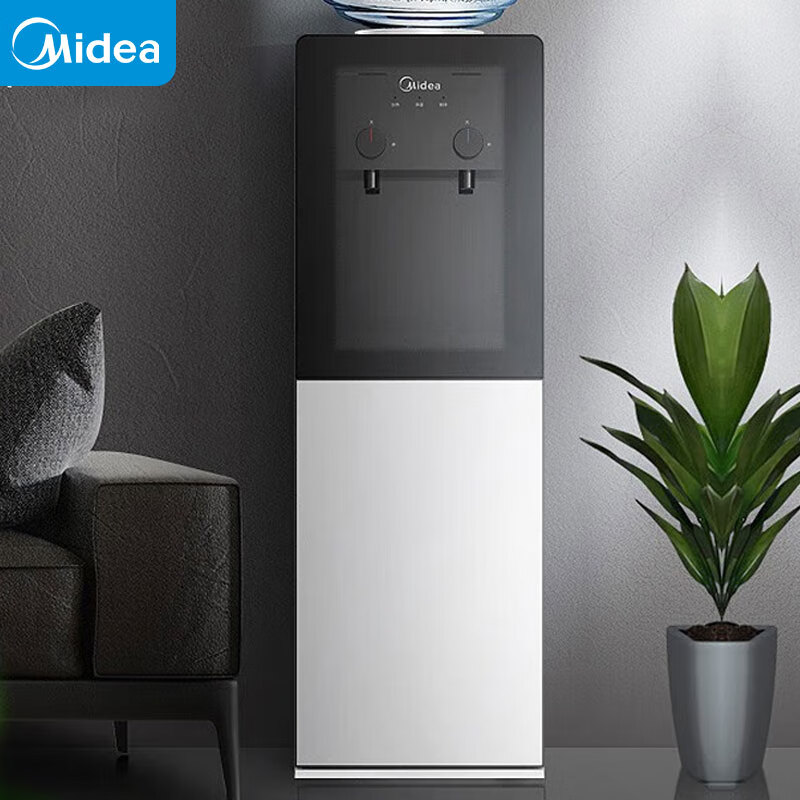 美的(Midea)饮水机 立式家用办公双封闭门防尘大储物柜双旋钮 36L 储物 安全锁 制冷制热型 YD1318S-X高清大图