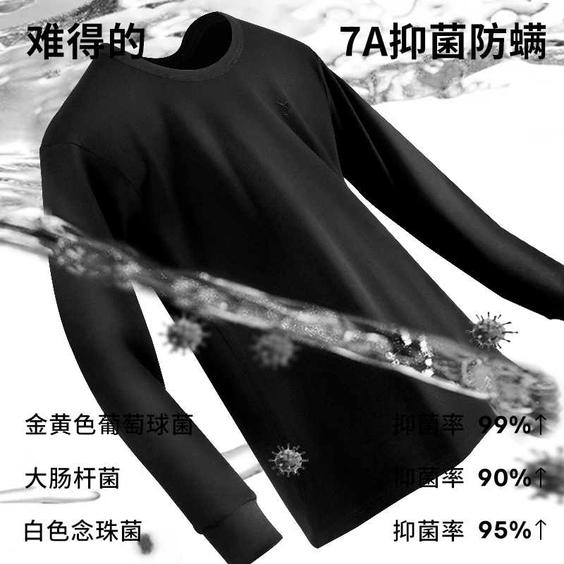 花花公子秋衣秋裤套装男士薄款全棉毛衫线衣纯棉保暖内衣防寒新款高清大图