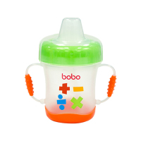 乐儿宝(bobo)安全软嘴杯PP学饮杯水杯水壶 170ML绿色 适用年龄6个月以上