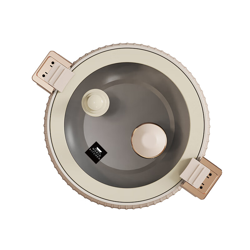 康宁/WORLD KITCHEN微压电煮锅 家用宿舍电煮锅陶瓷不粘涂层WK-GZG1612/KZ 1.6L容量高清大图