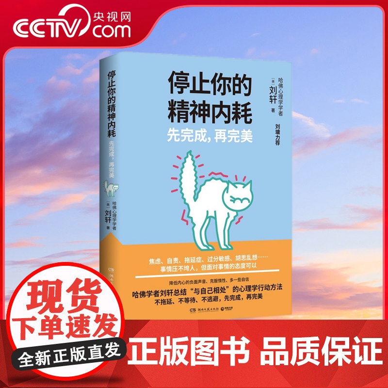 【央视网】停止你的精神内耗 先完成 再完美 焦虑自责拖延症过分敏感胡思乱想 哈佛学者刘轩总结与自己相处的心理学行动方法
