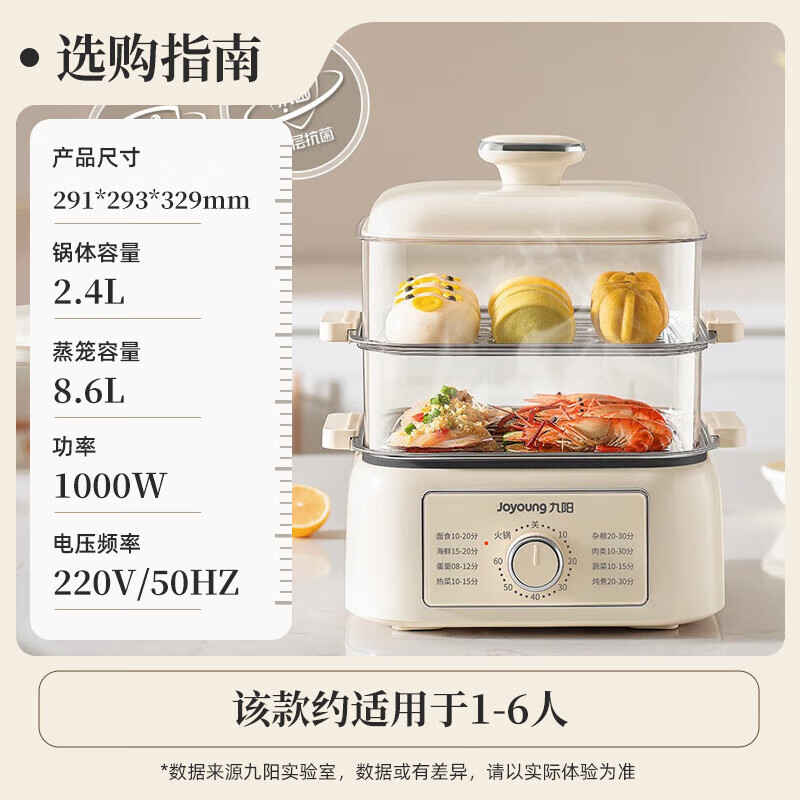 九阳Joyoung多功能智能电压力锅4L一键操作安全节能时尚简约设计