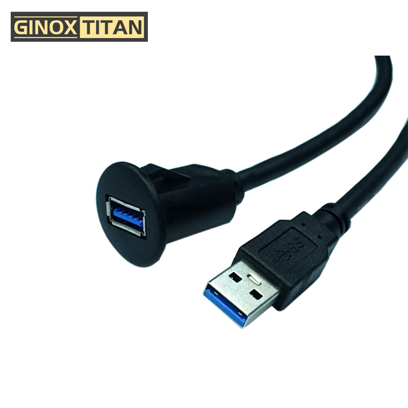 GINOXTITAN USB面板延长线 卡扣式 S1M高清大图