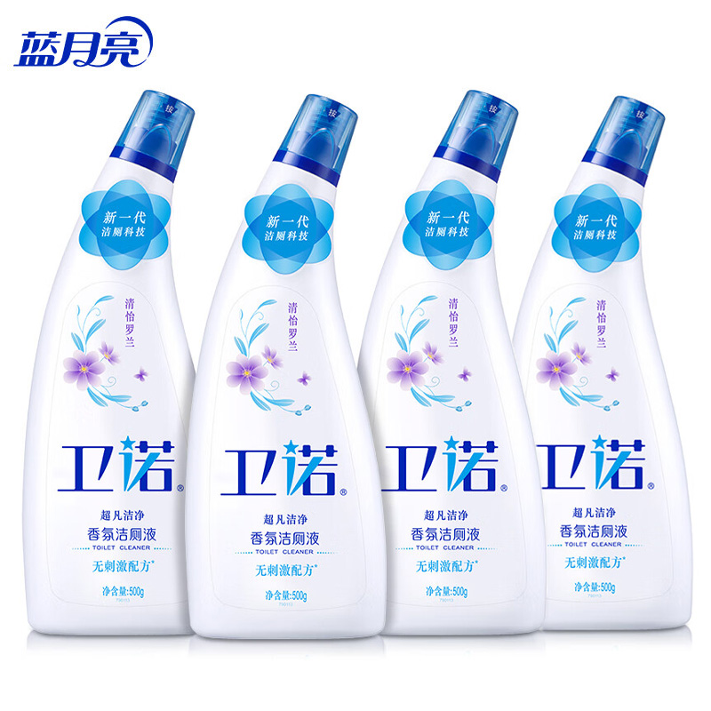 蓝月亮 卫诺清怡罗兰香氛洁厕液500g*4瓶