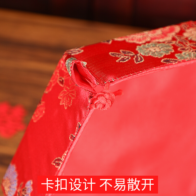 苏杭绸缎糖果盘果盆复古嫁妆中式创意结婚装饰布置婚庆用品