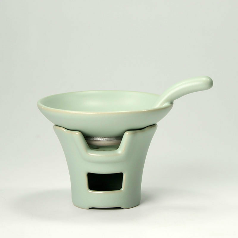 美帮汇汝窑茶叶过滤器 陶瓷功夫茶具配件 汝窑茶漏过滤网架 茶渣网