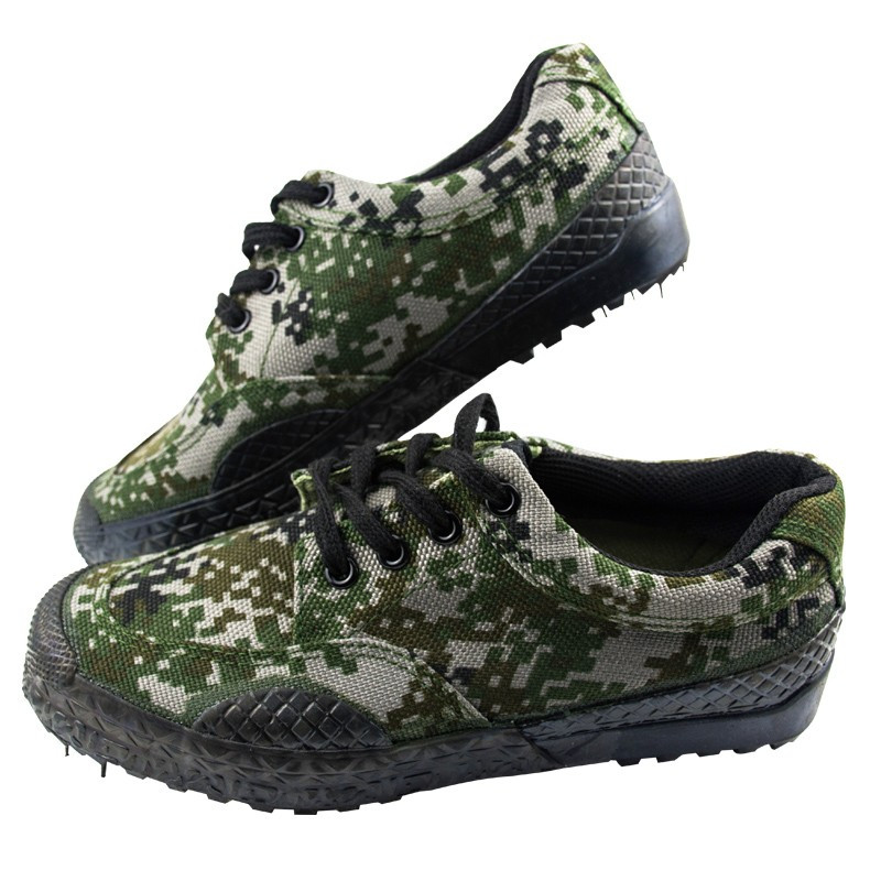 3531丛林迷彩鞋迷彩鞋军训跑步耐磨工作鞋迷彩色35码47码