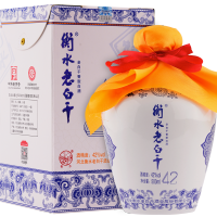 衡水老白干 白酒 青花小瓷坛 42度500ml单瓶国产白酒