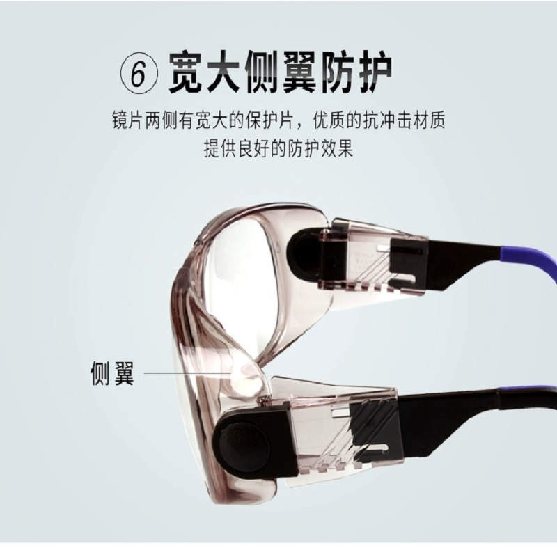 UVEX护目镜9182104平光镜防飞溅工作透明防护眼镜 换镜片 矫视眼镜高清大图