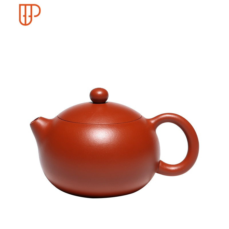 宜兴套装纯全手工小茶壶家用单人配茶杯球孔朱泥紫砂壶