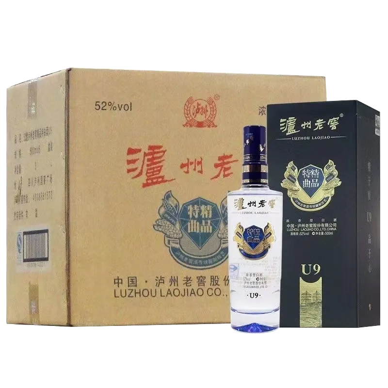 泸州老窖精品特曲u952度500ml6瓶原箱浓香型白酒2970