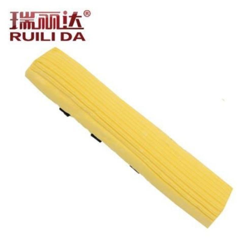 瑞丽达0006胶棉拖把配件拖布头胶棉头智慧拖替换装大卡丁拖把配头 1支装黄色