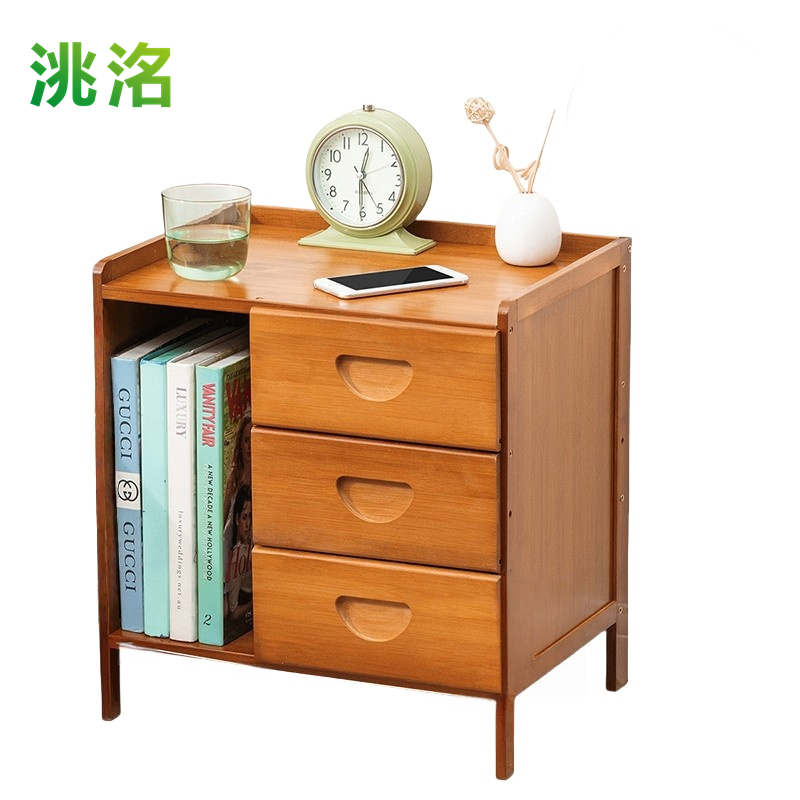 洮洺 床头柜 收纳柜 边几柜 42*31*45cm 个高清大图