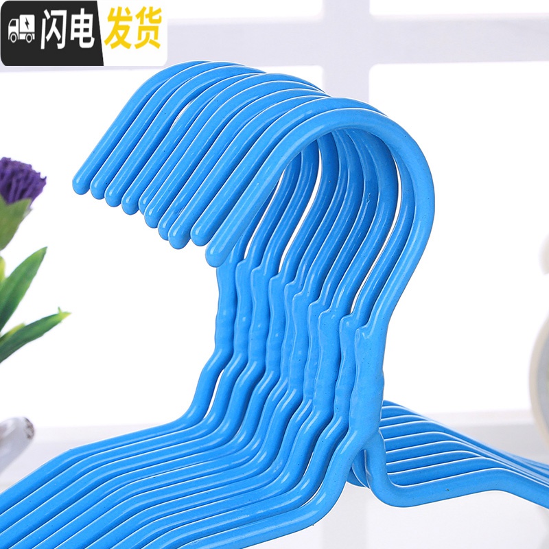 三维工匠家用无痕防滑衣架成人加粗晾晒衣服架子带挂钩儿童衣挂衣撑多功能高清大图