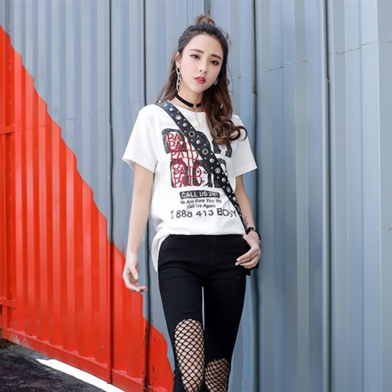 女 40一50岁打底衫蹦迪衣嘻哈快手尹淑怡同款何以沫 宽松25-29T恤