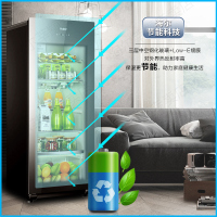 海尔(Haier)LC-168H 海尔冰吧168升高档冰吧玻璃冷藏展示冰柜 家用酒柜茶叶柜 保鲜冷柜