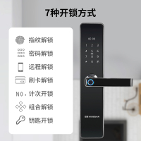 纽冠【NIUGUAN】智能家用防盗门半导体指纹锁木门密码锁大门刷卡电子锁门锁红古铜
